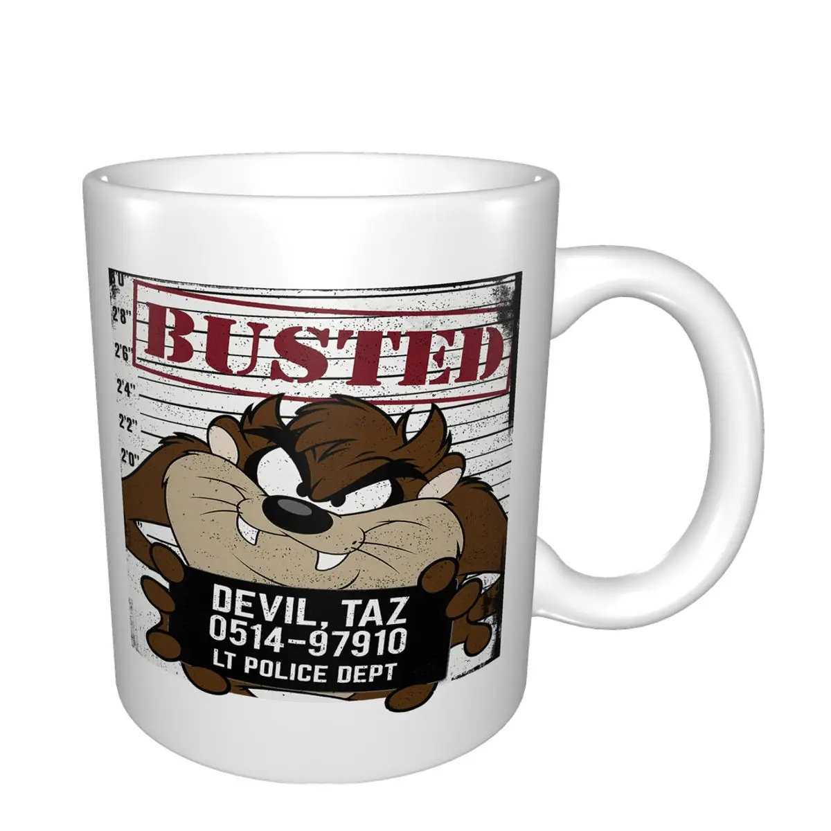 Merchcode Busted Taz Devil Шварц кружка кофейная чашка Wineglass хомяк | Дом и сад