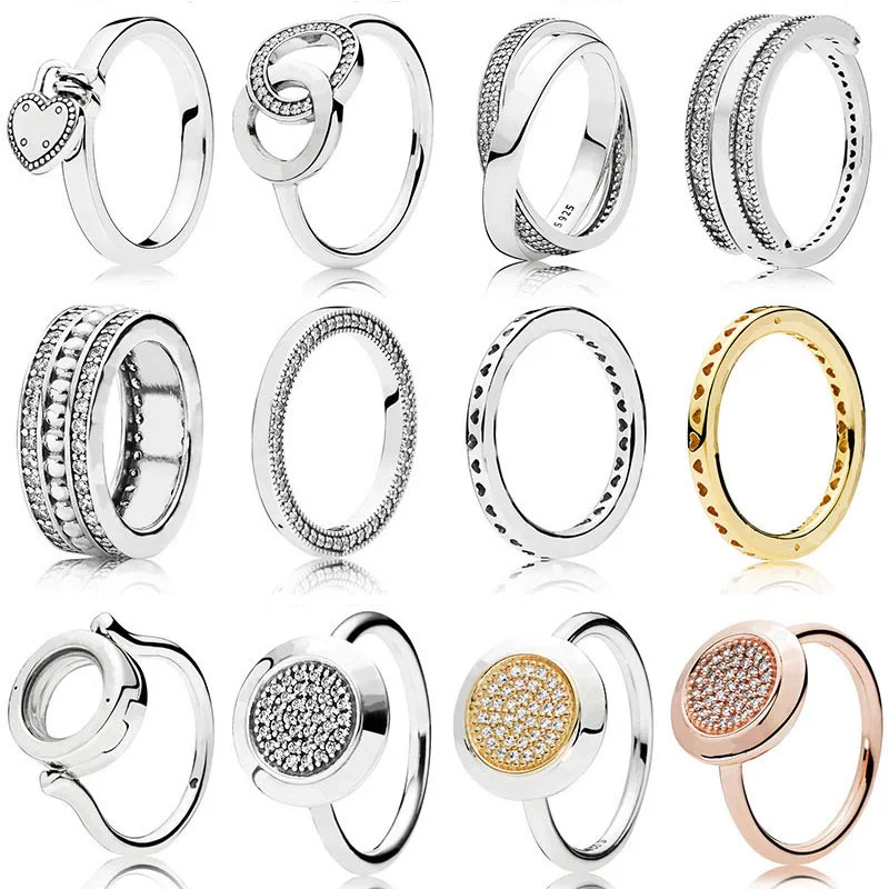 

Женское Винтажное кольцо из серебра 925 пробы с кристаллами