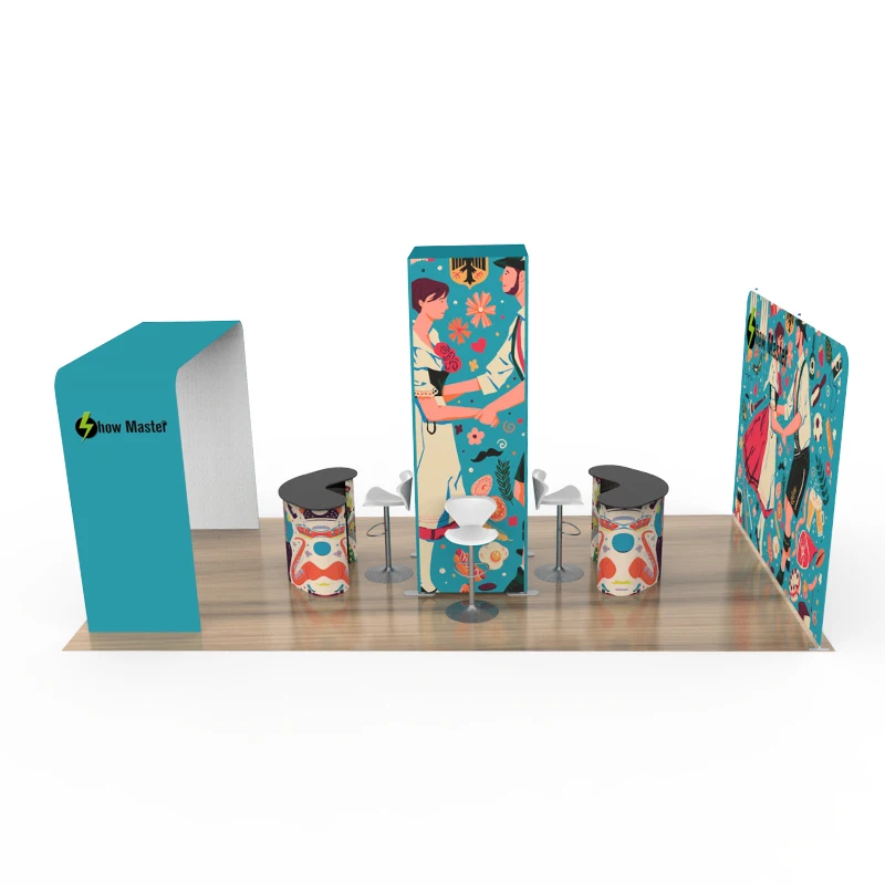 Портативный 3*6 м выставочный баннер фон стенд Выставка складной стенд|Флаги