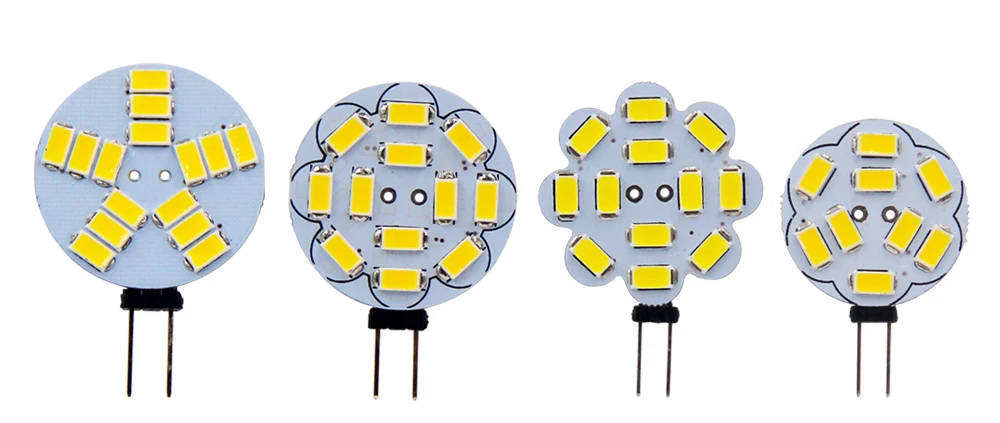Светодиодный светильник G4 5730 SMD 2 Вт 3 Вт 5 Вт 12 В AC DC заменить галогенное освещение Прожектор