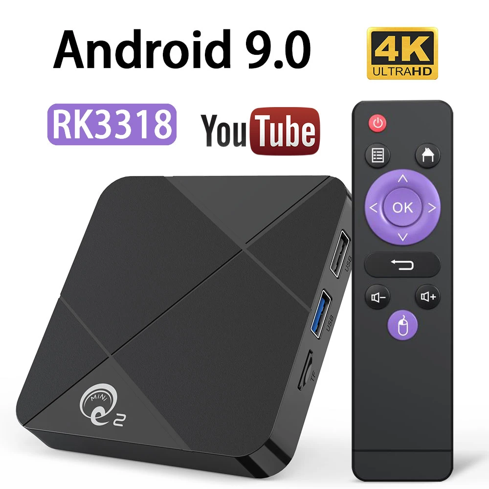 Android TV Box 9 0 Rockchip RK3318 2 ГБ 4 16 32 64 телеприставка ТВ 4/5G WIFI 4K Youtube медиа-проигрыватель
