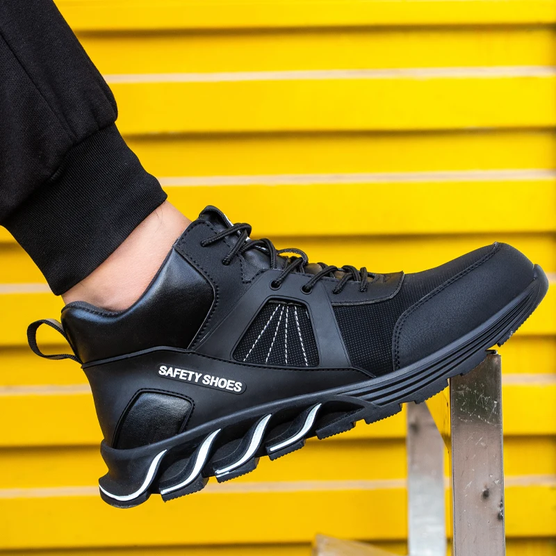 

High Quality Work Shoes Sneakers Male Construction Safety Shoes Puncture-Proof Indestructible Shoes Wearable Industrial Shoes