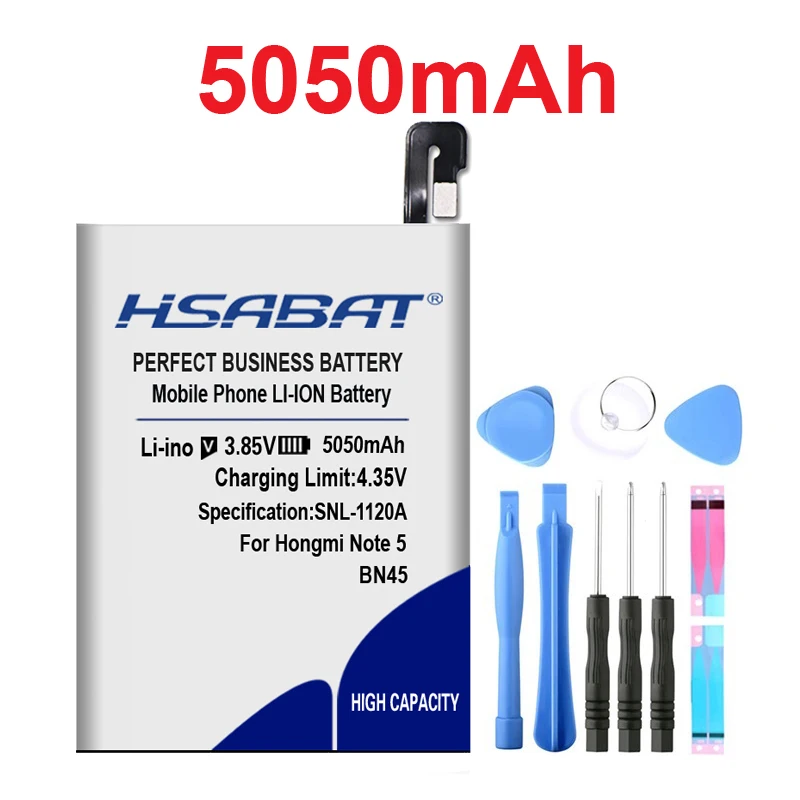 HSABAT BN43 BN41 BM45 BM46 BN45 Батарея для Xiaomi Redmi Note 5/Note 4 4X3 2 Note2 Note3 Note4 Note4X Helio X20/Redmi Note 4X Pro - Цвет: BN45 Redmi Note 5