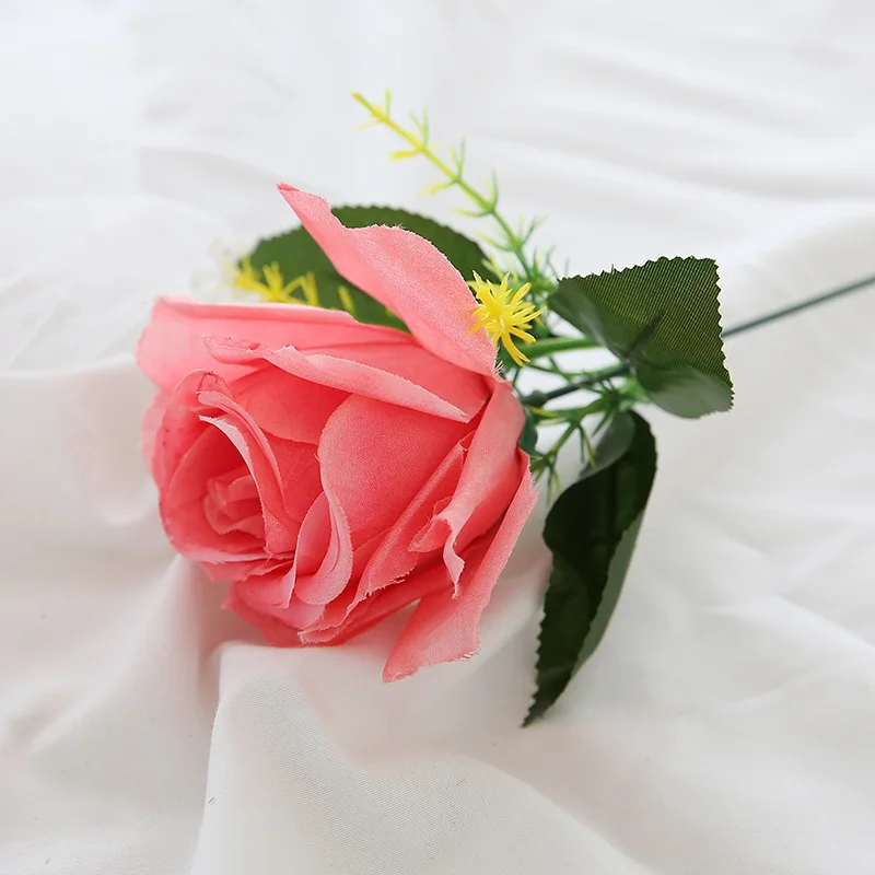 Романтическая роза искусственный цветок Сделай Сам Шелковый для вечерние