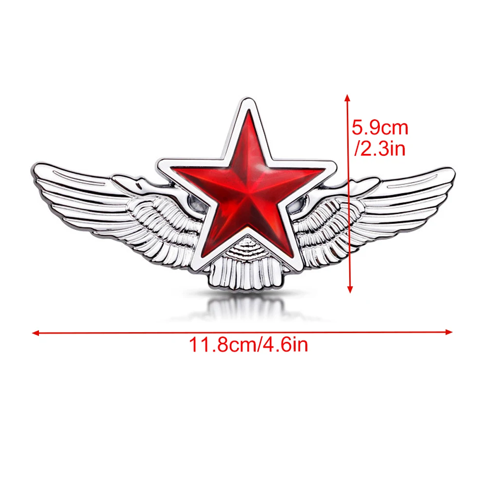 DSYCAR 3D металлическая звезда наклейка с эмблемой для автомобиля хром авто знак на