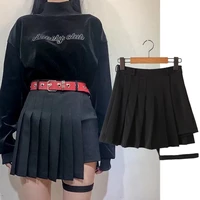 jennydave new high waist pleated skirt women ins fashion blogger vintage faldas mujer moda 2022 a line sexy mini skirts womens