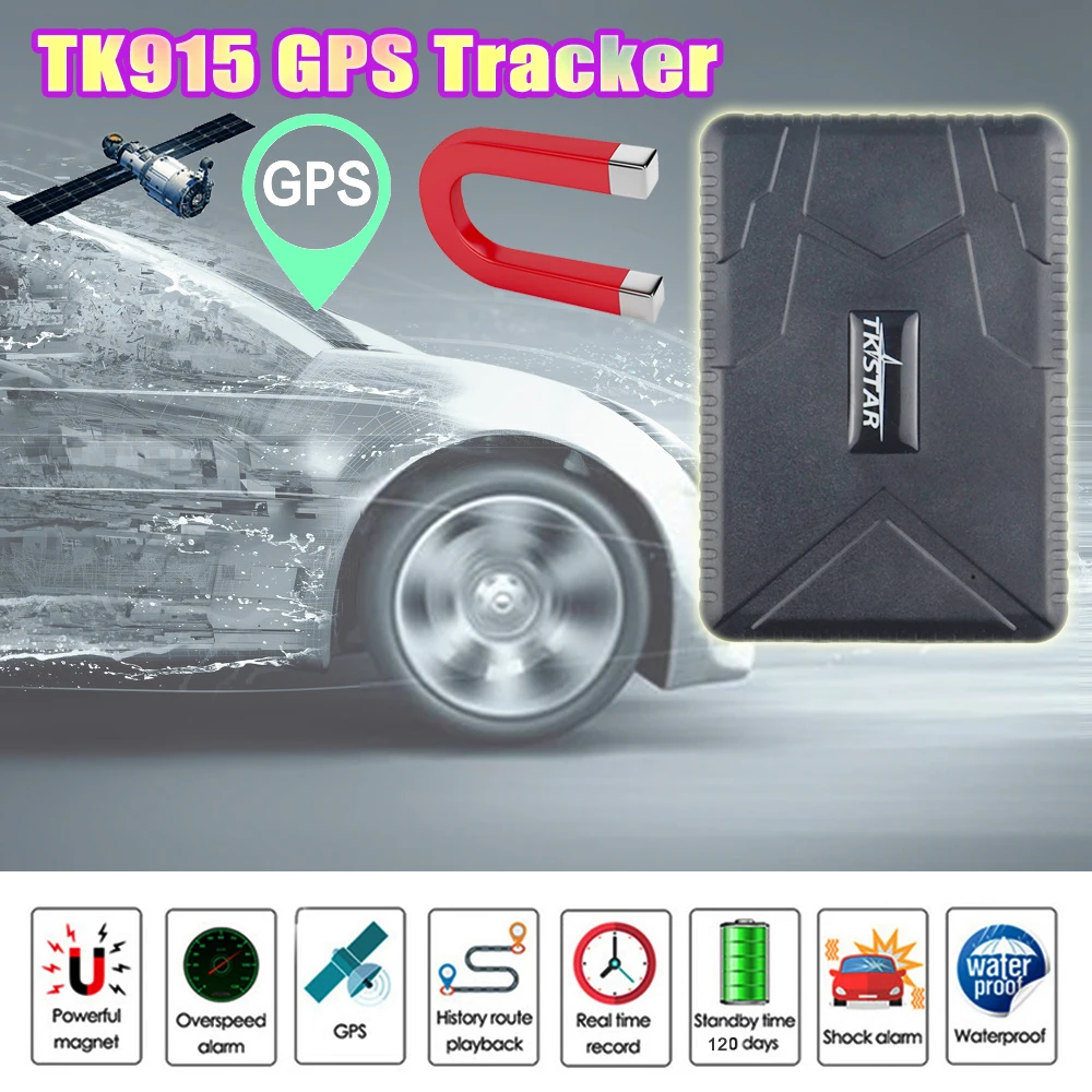 Автомобильный GPS трекер TK915 GSM + LBS магнитное отслеживающее устройство