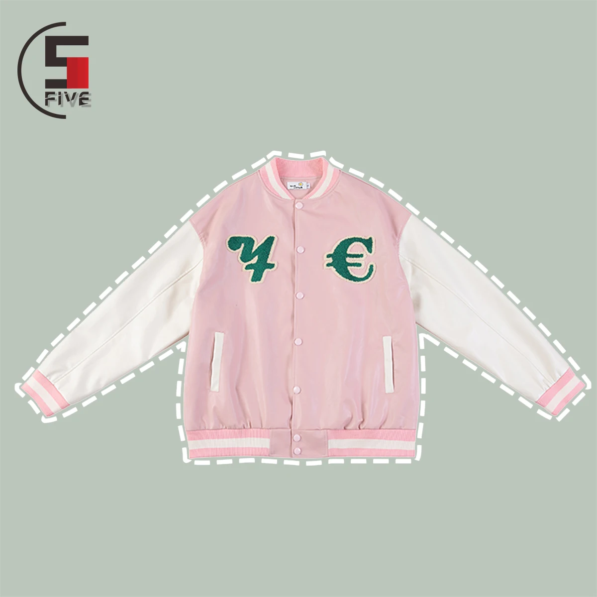 

Letter Embroidery Print Pink Patchwork Hip Hop Baseball Jacket Men Harajuku Streetwear Fashion Casual Jackets Couple Unisex Coat