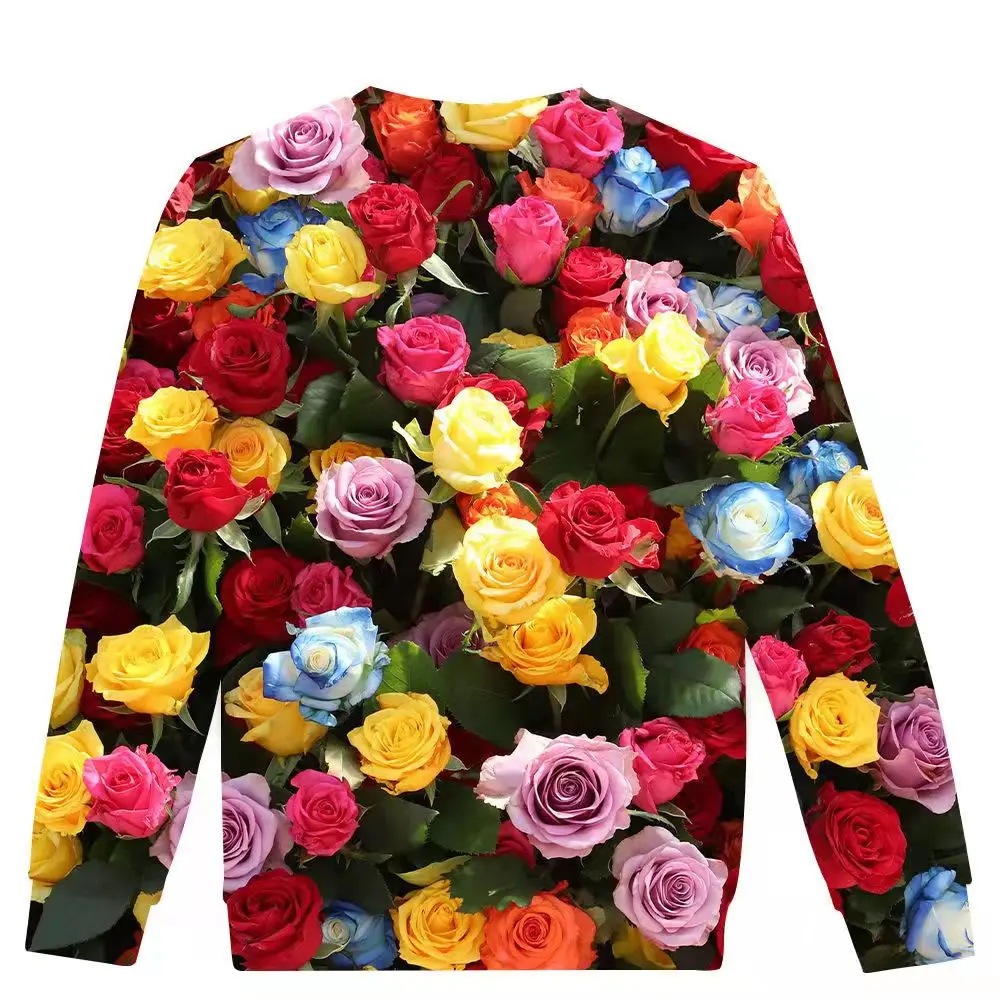 

The New 2021 Spring And Autumn Casual 3D Digital Printing Round Neck Thin Long-Sleeved T-Shirt Comfortable Top All-Match S - 6XL