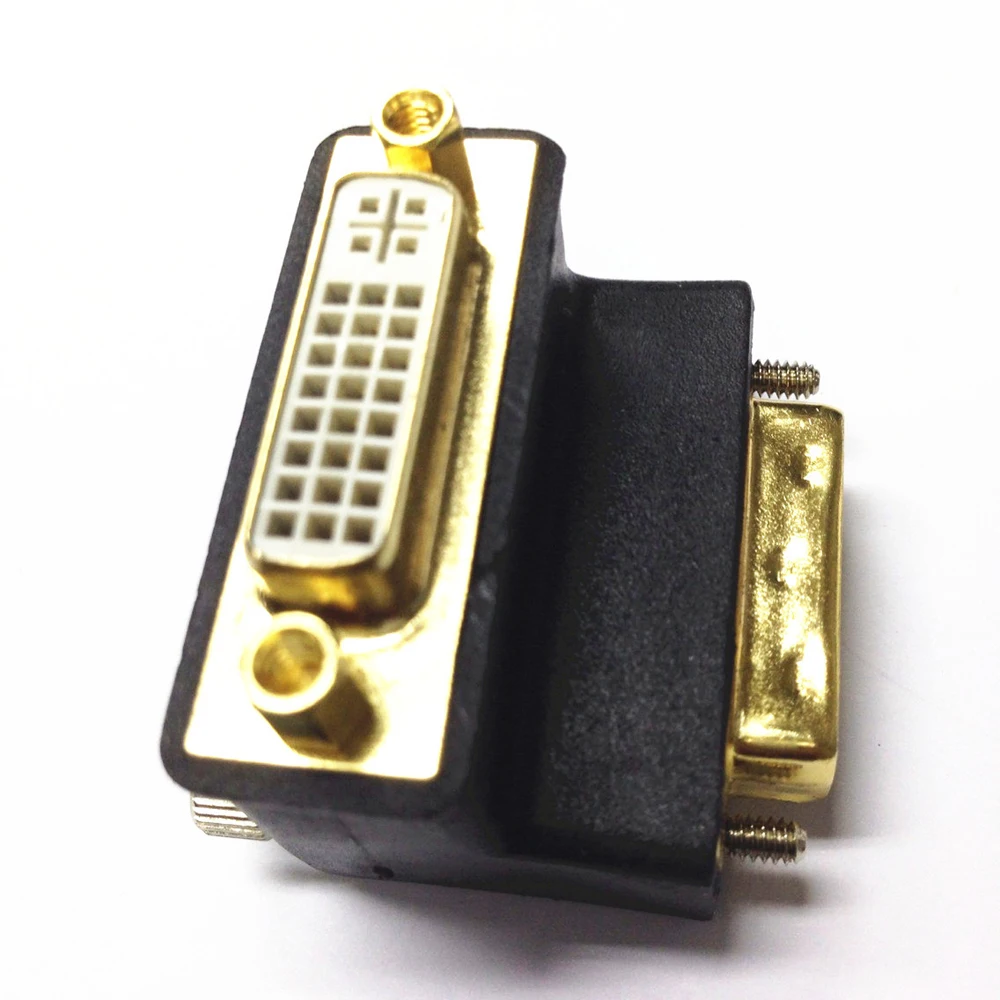 

Gold 90 DVI 24+5 Male to DVI 24+5 Female Adapter