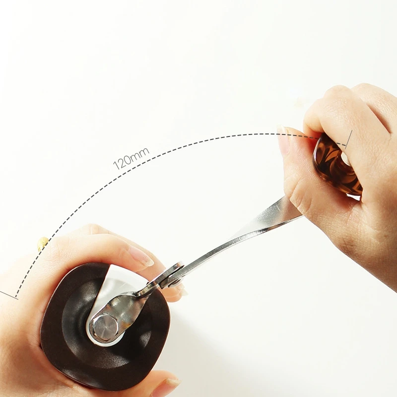 

Manual Coffee Bean Grinder Wooden Mill with Cast Iron Burr,Windows Available,Portable Travel Camping Adjustable