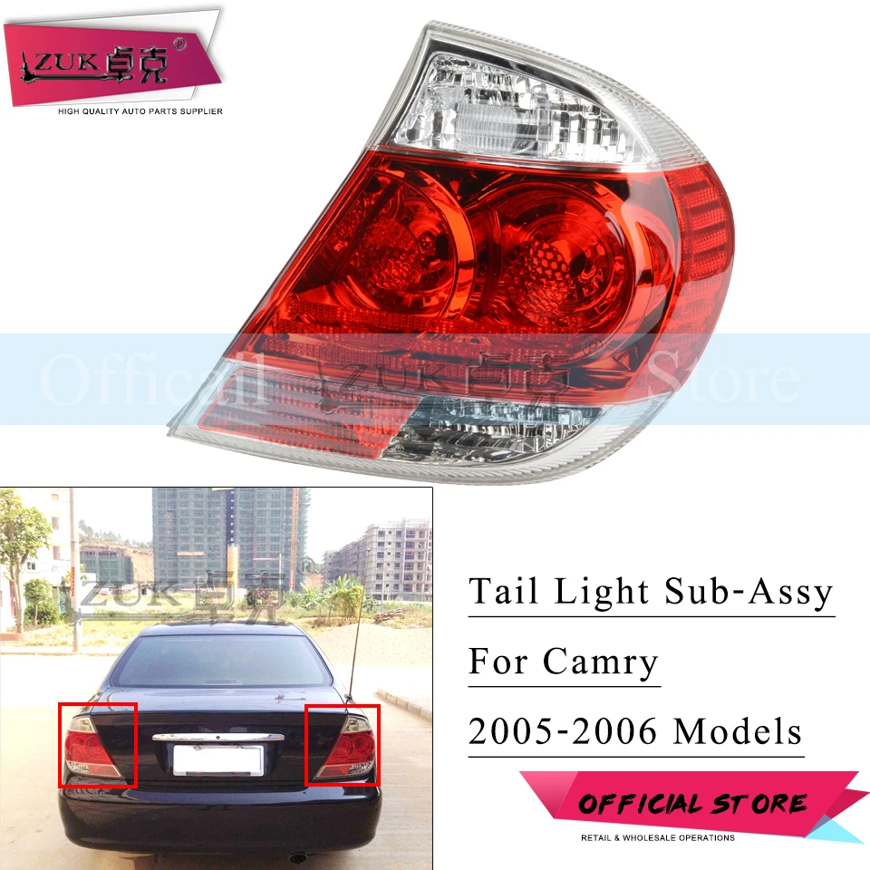 ZUK хвост светильник Taillamp sub assy для Toyota CAMRY 2005 2006 2.4L ACV3 # MCV30 задний бампер фонарь стоп