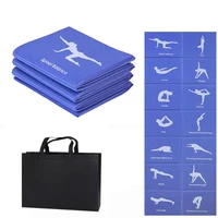 pvc foldable yoga mat exercise pad thick non slip folding gym fitness mat pilates supplies floor play mat