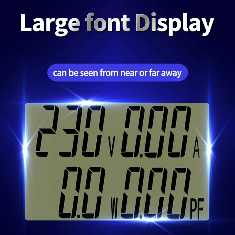 

AC Single Phase 40-400V 100A Digital Wattmeter Voltmeter Ammeter Electric Instrument Power Factor Meter PZEM-028