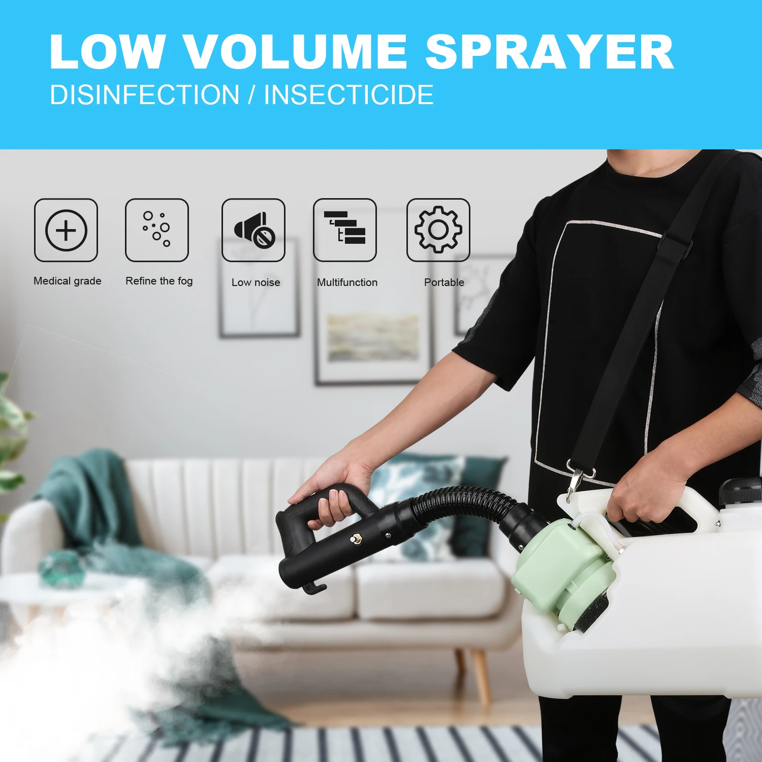 8L ультра Емкость Электрический ULV Fogger распылитель машина большой области