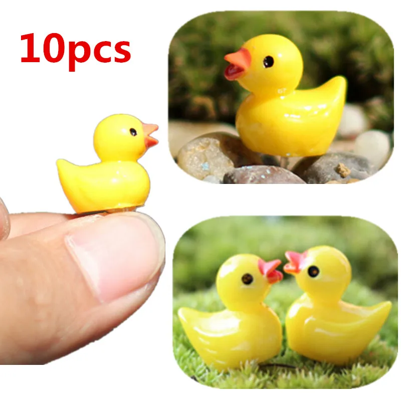 Новый Лидер продаж 10 шт. миниатюрный Сказочный Мини Сад милая маленькая Желтая