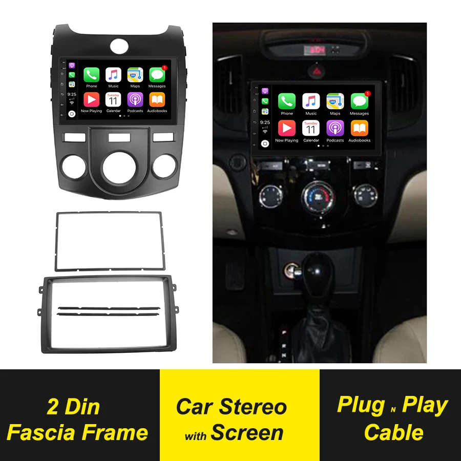 Автомагнитола 2Din радиоприемник панель с рамкой пластина для приборной панели