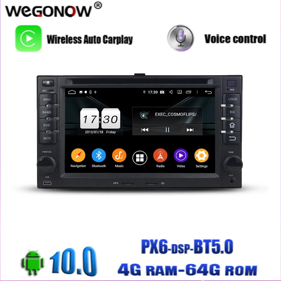 DSP PX6 Android 10 0 4 Гб ОЗУ 64 ПЗУ для kia CEED Sorento Sedona Optima Rio Carens BT 5 Wifi GPS карта Автомобильный DVD