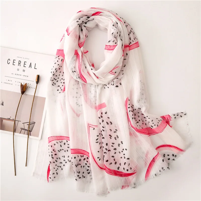 Женский теплый модный шарф с принтом дракона |