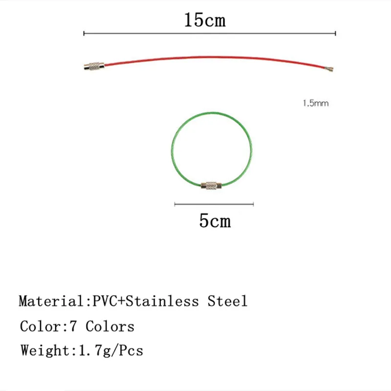 10 шт./лот простой красочный брелок из нержавеющей стали карабин держатель для