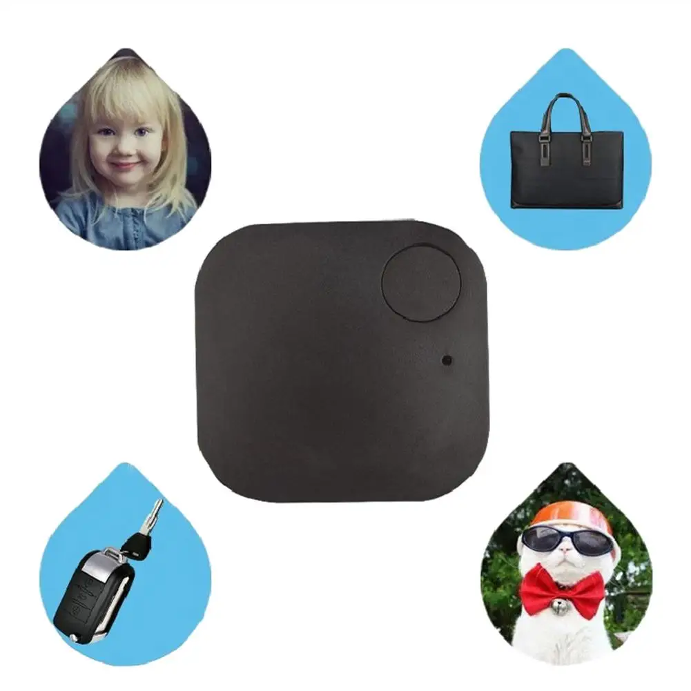 Смарт тег беспроводной Bluetooth устройство для слежения за ребенком сумка кошелек ПЭТ искатель автомобильных ключей безопасный локатор черный/красный анти-потеря напоминание о активности