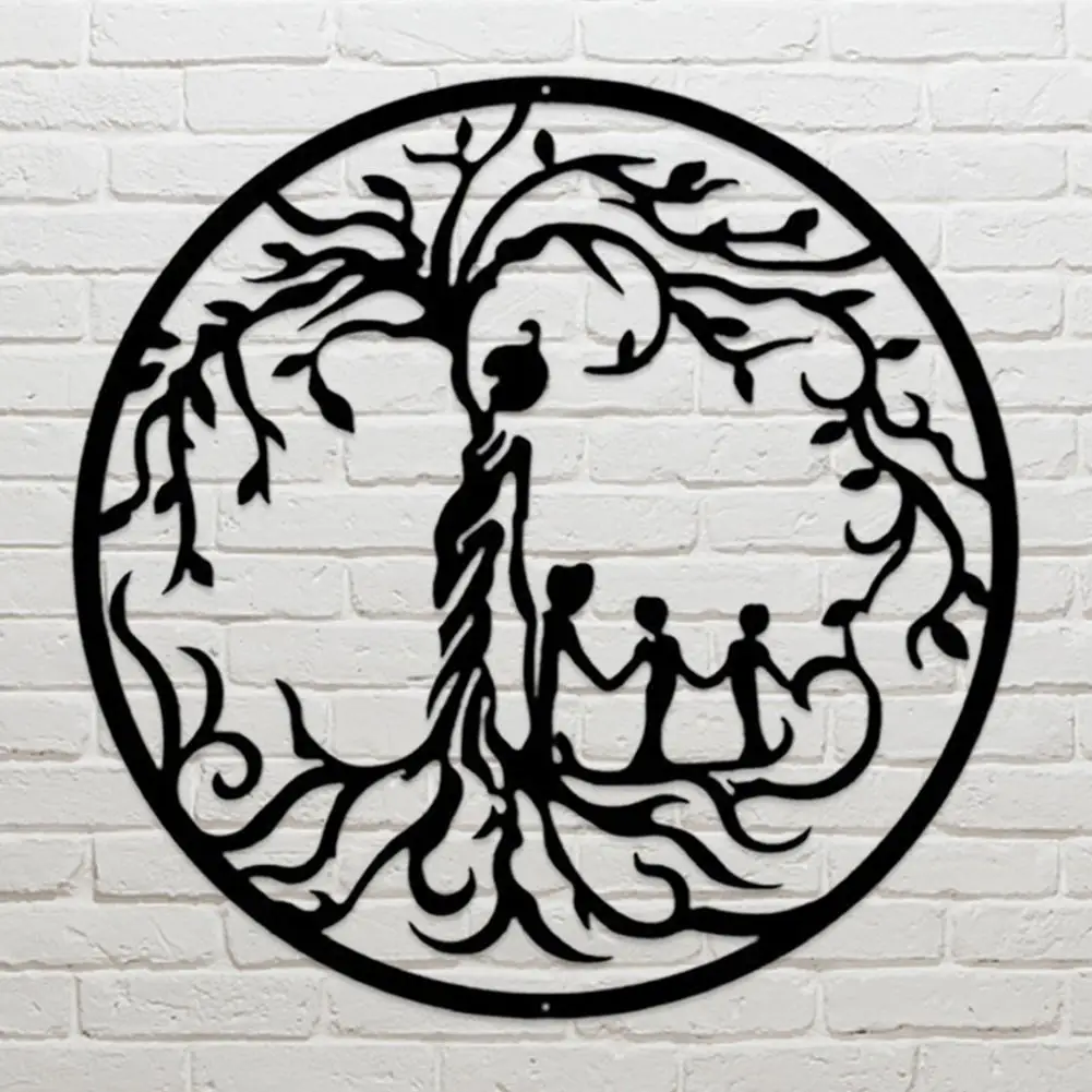 Металлическая настенная декоративная Декорация-Дерево жизни металлическая