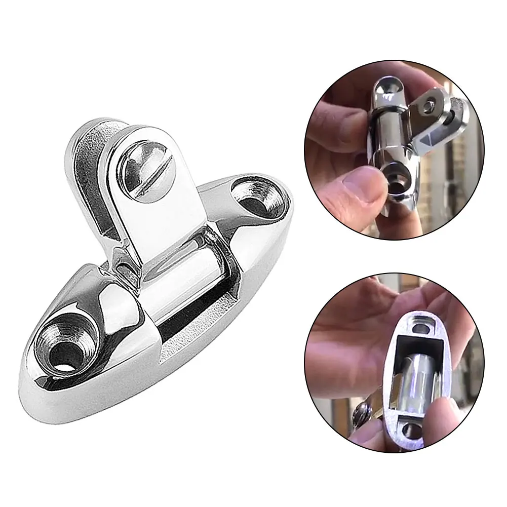 

Deck Hinge Heavy Duty Accessories Bimini Top Mount Boat Universal Durable Marine Hardware Stainless Steel 180 Swivel Yacht