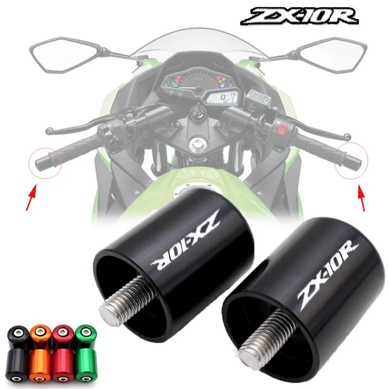 Для Kawasaki Ninja ZX 10R ZX10RR 2013 2017 2014 2016 CNC наконечники руля скользящая крышка аксессуары