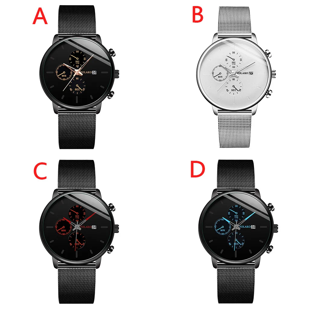 GEMIXI 2019 новый модный дизайн и мужской кварцевый браслет из нержавеющей стали