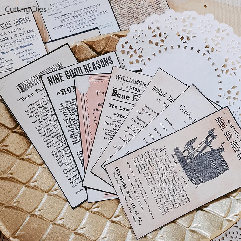 32 шт старинные старые новости бумага английский задний план декоративные