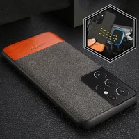 canvas leather magnetic cover case for samsung galaxy s21 s22 ultra s20 s21 fe s9 s10 plus note 20 10 a52 a51 a71 a50 a32 a12