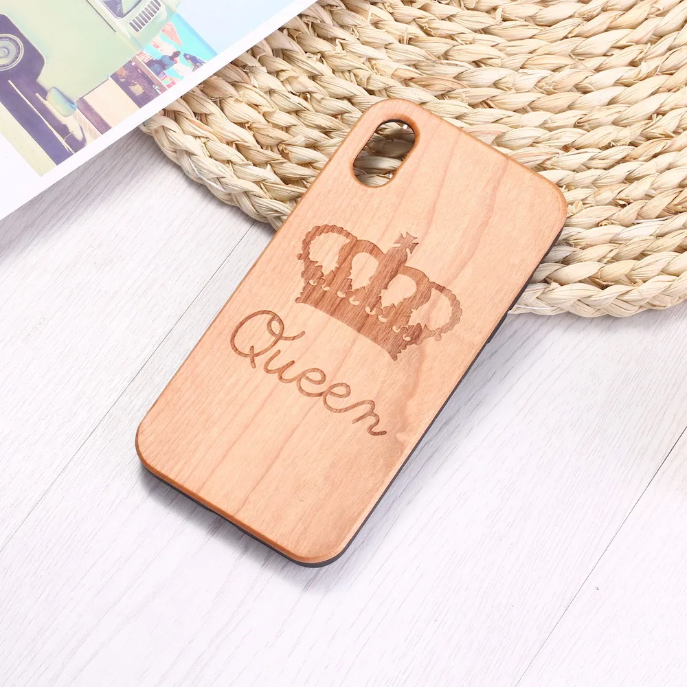Чехол для iPhone 12 6S 6Plus 7 7Plus 8 8Plus XR X XS Max 11 Pro с гравировкой Король Королева