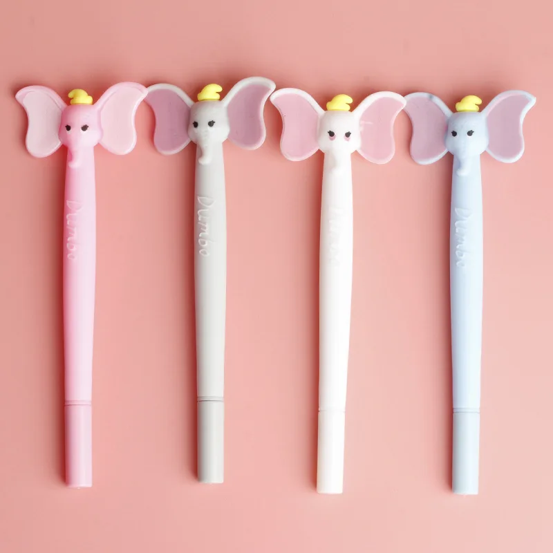 

36 pcs/lot Creatve Elephant Gel Pen Cute 0.5 mm black Ink Signature Pens Promotional Gift Stationery School Supplies