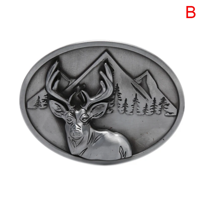 Ремень с пряжкой голова оленя подвеска ввиде бронзового контактный пряжки