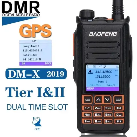 2022 Baofeng DM-X GPS Walkie Talkie двойной временной слот DMR цифровой/аналоговый DMR ретранслятор Улучшенная фотография Φ радио