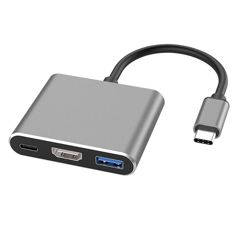 Кабель адаптер 3 в 1 с разъемами USB и 0 HDMI|Адаптеры Type-C| |