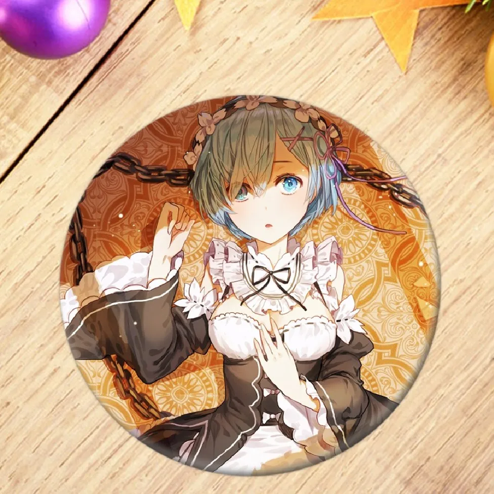 Брошь Re: Zero kara hajimeru isekai seikatsu брошь значок аниме Начальная жизнь в другом мире Rem |