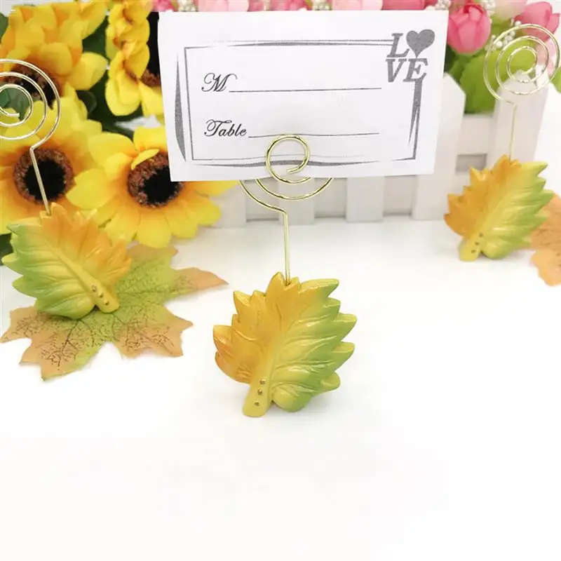 10 шт. кленовый Свадебный прием для вечеринки фотографический зажим стола с