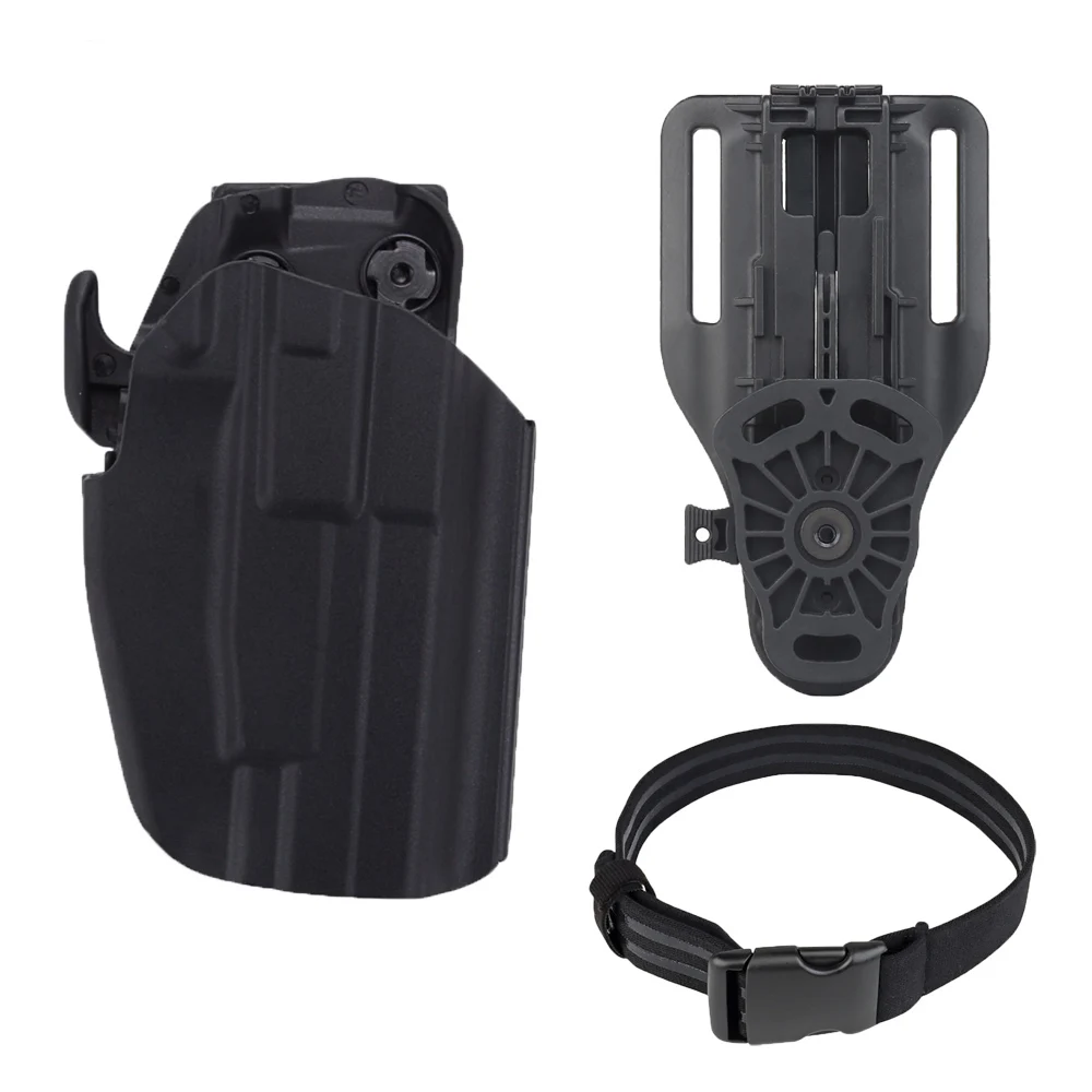 

Tactical Left Right Handed Gun Holster Set Accessories 3Levels Adjustable Adapter Base Anti-skid Belt Fit Glock SIG H&K S&W M&P