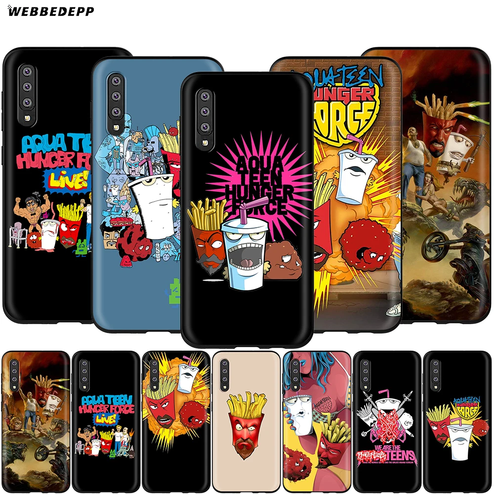 Webbedepp Aqua Teen чехол с голодными силами для Samsung Galaxy A2 J4 J6 J7 Duo J8 Core Prime 2018 A20E A70S|Бамперы|