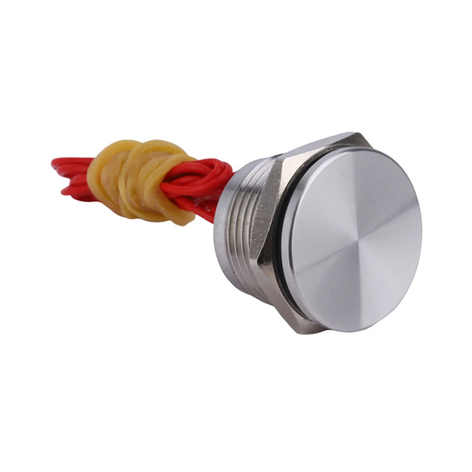 

Stainless Steel Waterproof Piezo Touch Switches 16mm 19mm 22mm 25mm Normal open Capacitive Momentary Push Button