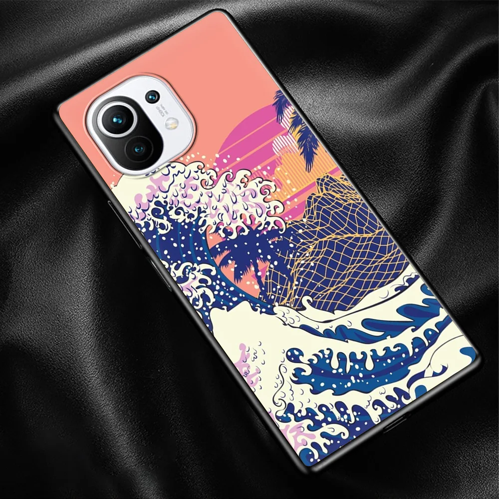 japanese style art japan fundas shockproof case for xiaomi poco x3 nfc m3 pro cover for redmi 9t 11 note 10 10t lite 5g shell free global shipping