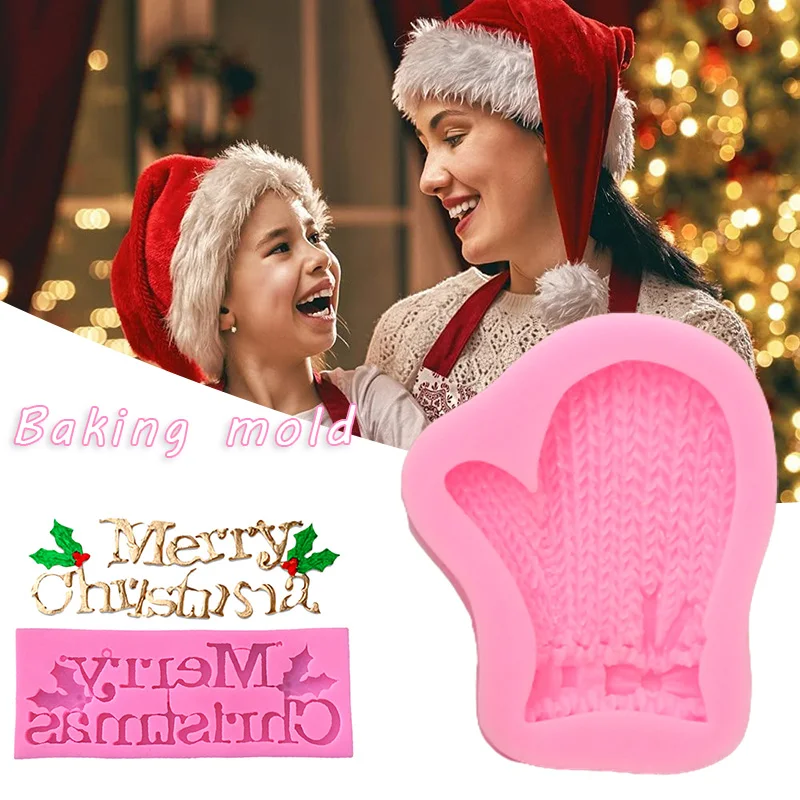 

Рождественские силиконовые трафареты для помадки, торта, многофункциональные шаблоны для шоколадных печенья, практичные кухонные инструм...