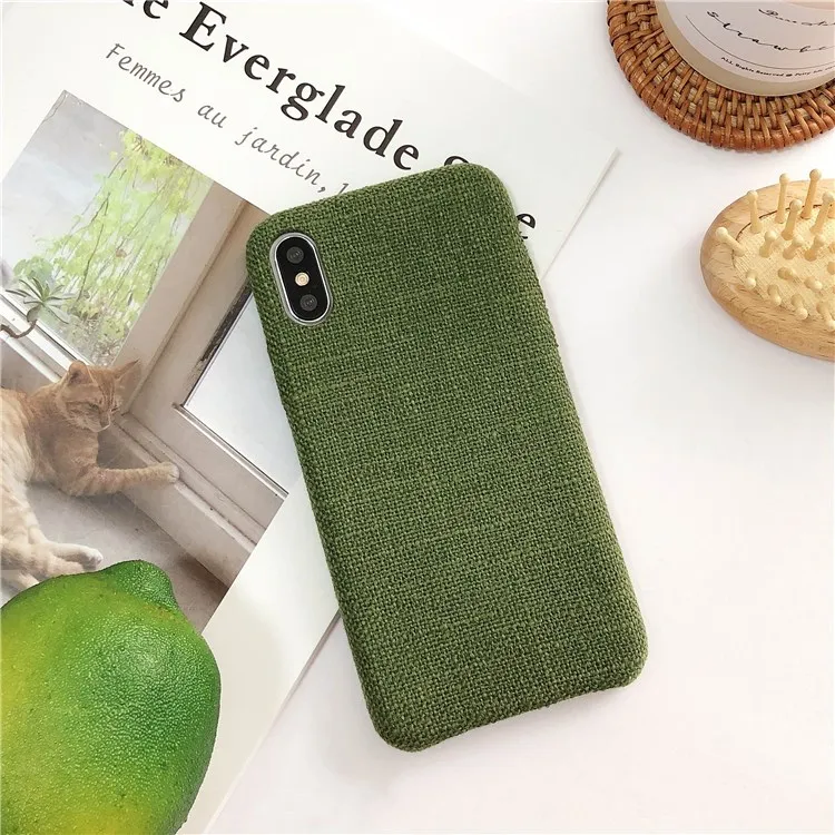 Gimfun осенний теплый плюшевый чехол в клетку для Iphone Xsmax простой тканевый мягкий чехол из ТПУ для Iphone 7 8 6s Plus X Xr 11 Pro Max - Цвет: 13