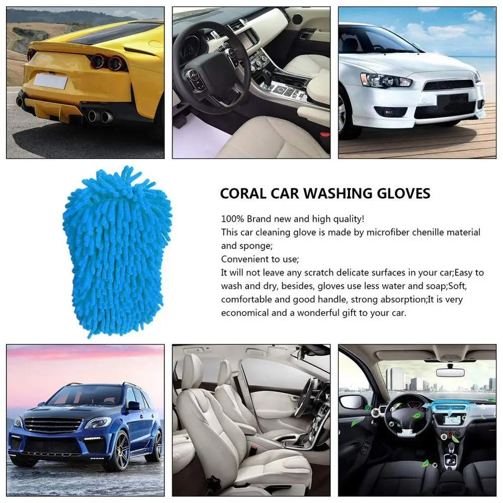 Новинка Губка из микрофибры для чистки автомобиля Anthozoan полотенце ткань перчатки