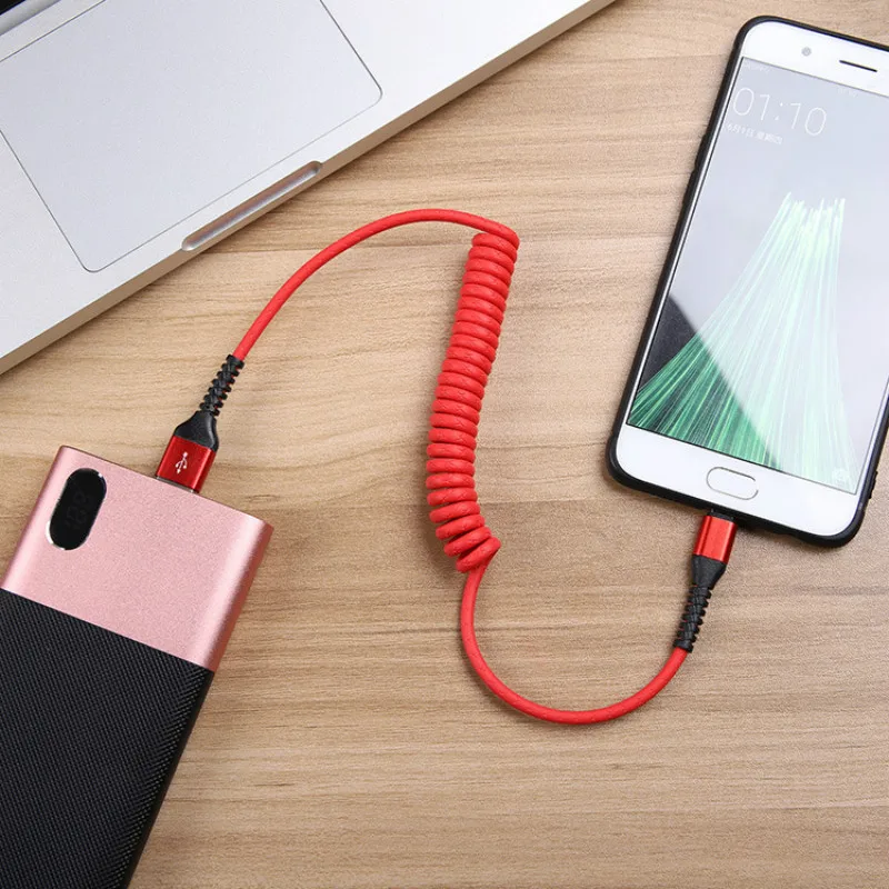 Новый весенний зарядный кабель Тип C 8Pin Micro USB для xiaomi Huawei Samsung кабели быстрой