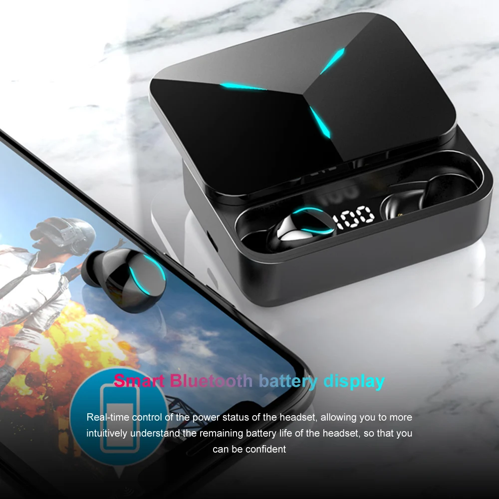 

Lenovo TG01 Wireless Bluetooth Earphones Noise Reduction In-ear Game Low Latency Sports Headset for for Android/iOS