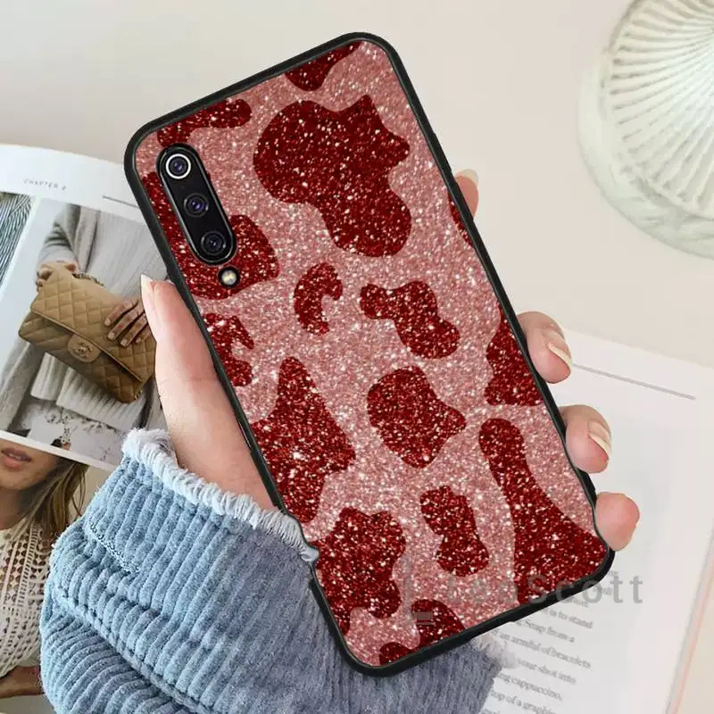 

Cow pattern bling luxury Phone Case For Xiaomi Redmi 7 9t 9se k20 mi8 max3 lite 9 note 8 9s 10 pro