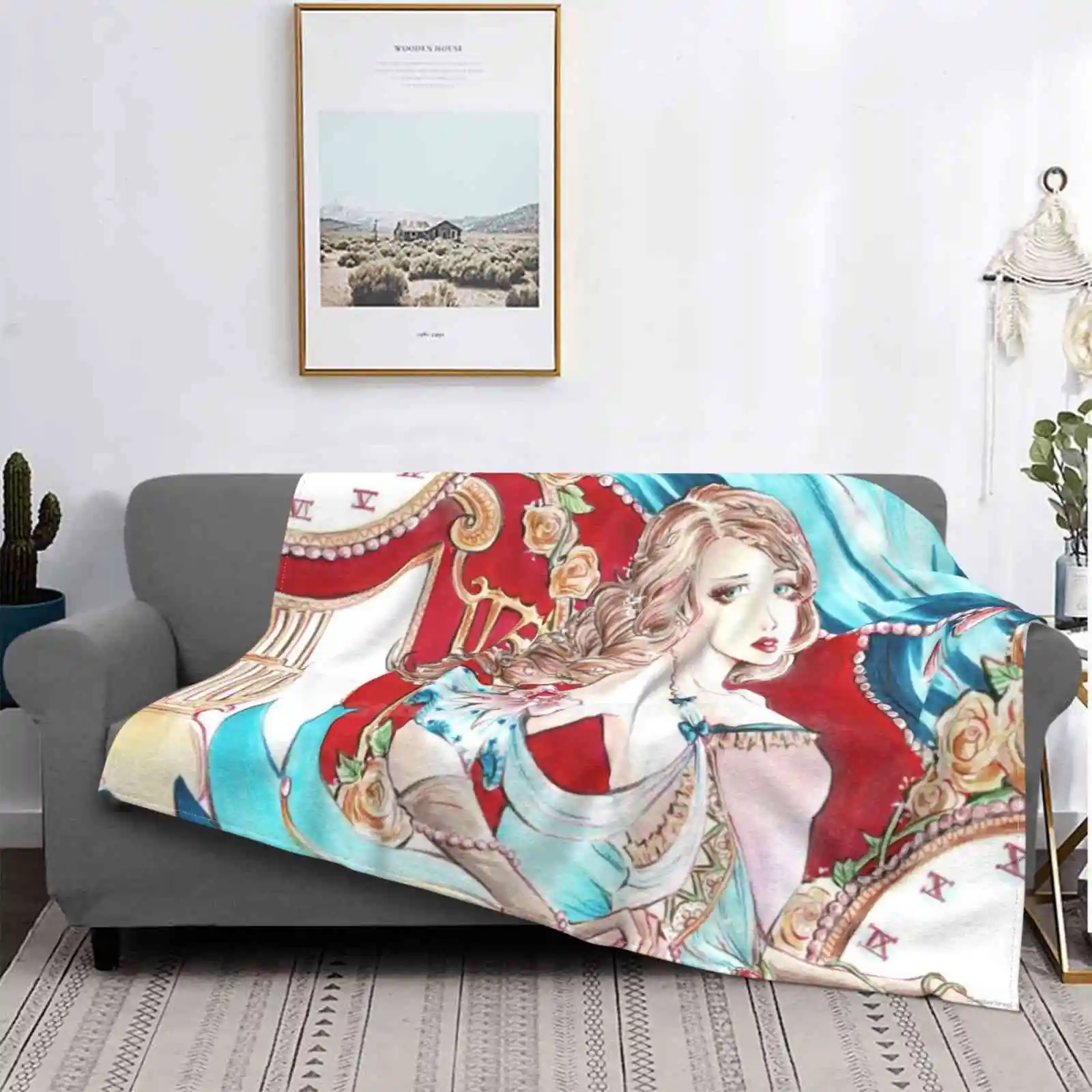 Aschenputtel новейшая супермягкая теплая Женская Тонкая Одеяло сказочная принцесса