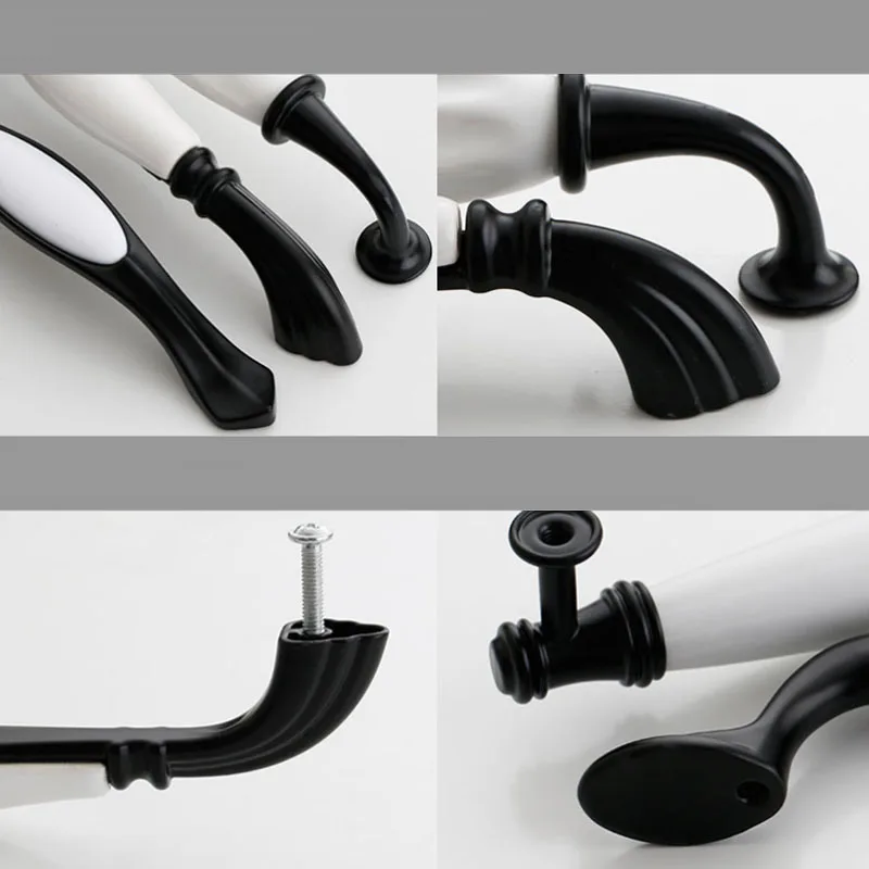 KK и FING белого черного цвета с керамическими рукоятками шкаф шкафчики для